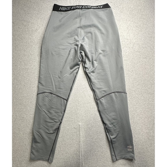 Nike Pro Combat Pants Mens XL Gray Compression Training Base Layer 624876-065 - Picture 1 of 16